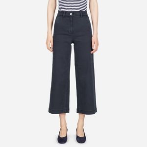 Everlane Wide Leg Crop in mid blue